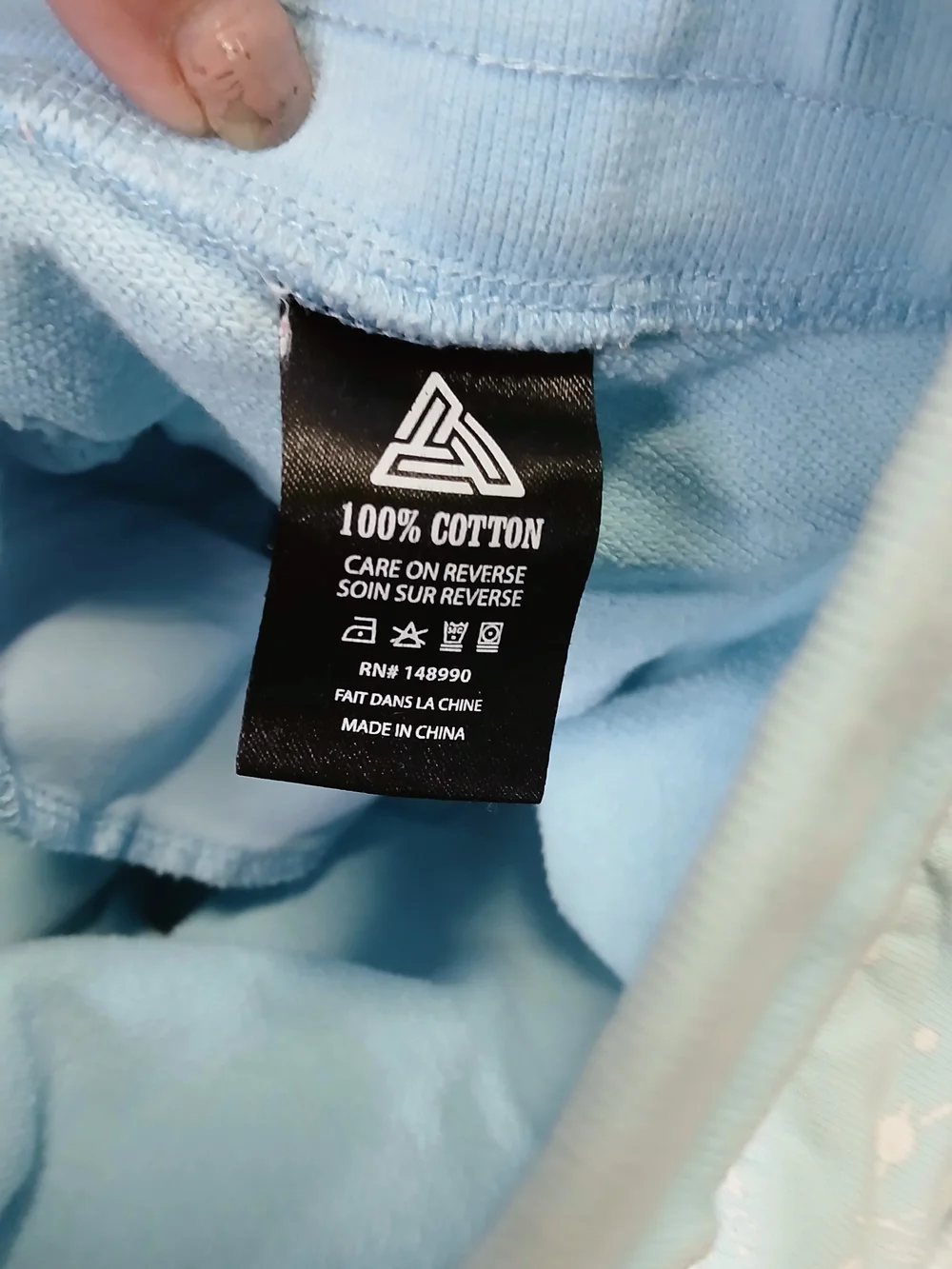 Black Pyramid Light Blue Drawstring Shorts - Picture 6 of 6